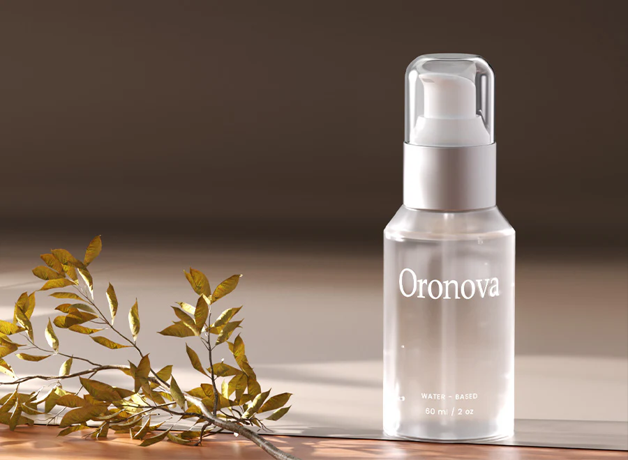 Oronova water-based lubricant smooth glide detail